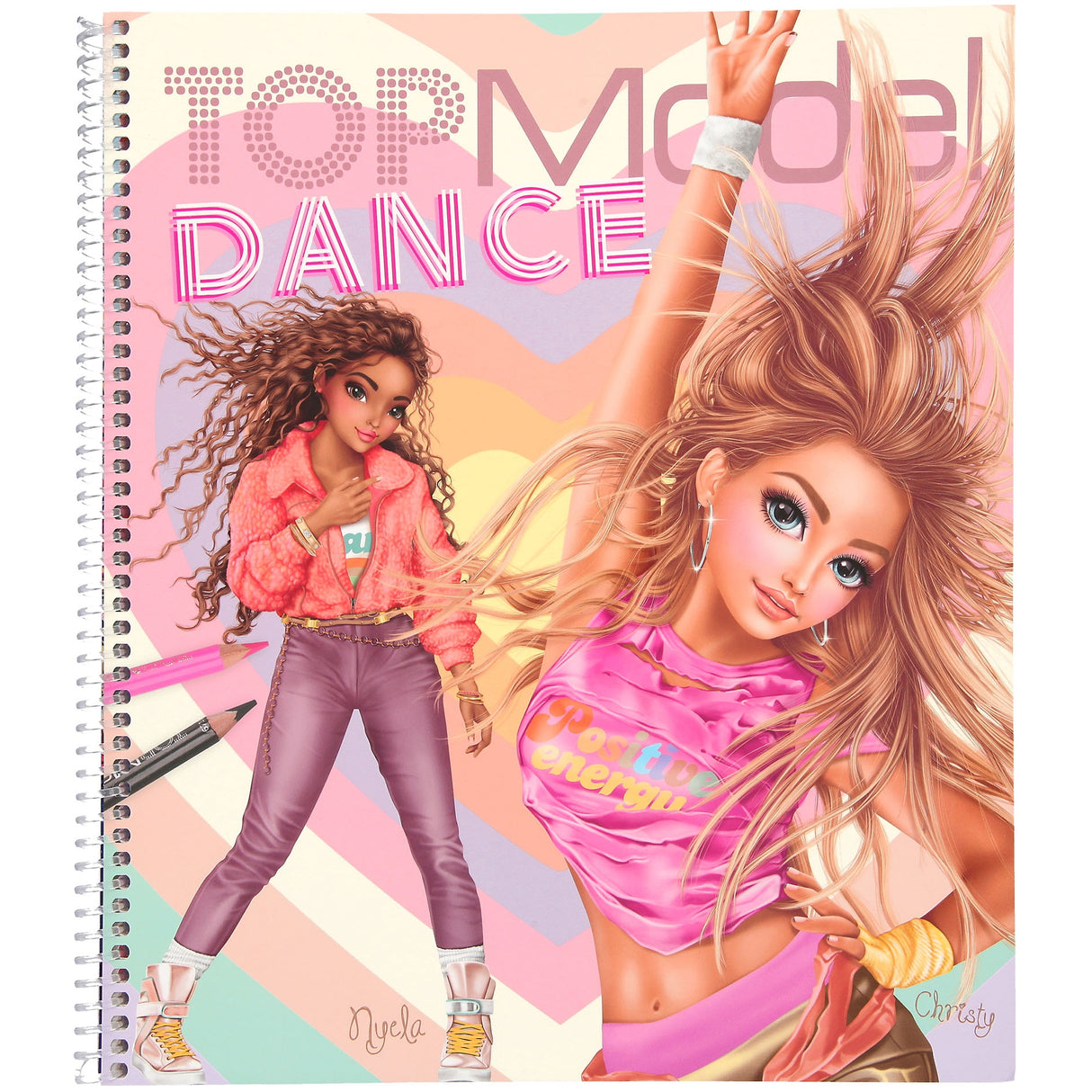 TOPModel Dance Sticker & Coloring Book – 30 Pages + Stencils by Depesche
