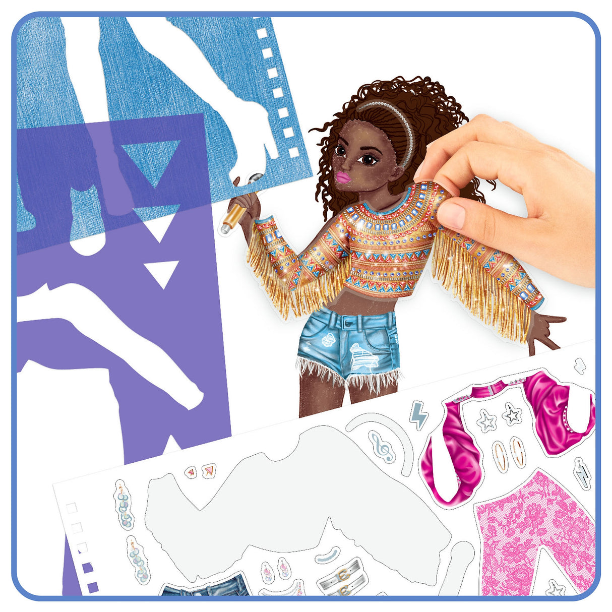 TOPModel Popstar Fashion Design Book – 131 Stickers & Templates by Depesche