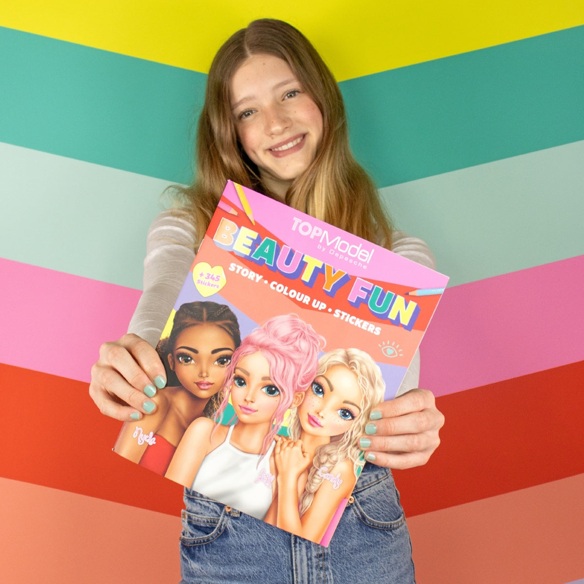 TOPModel Beauty Fun Activity Book – Coloring & Sticker Book by Depesche