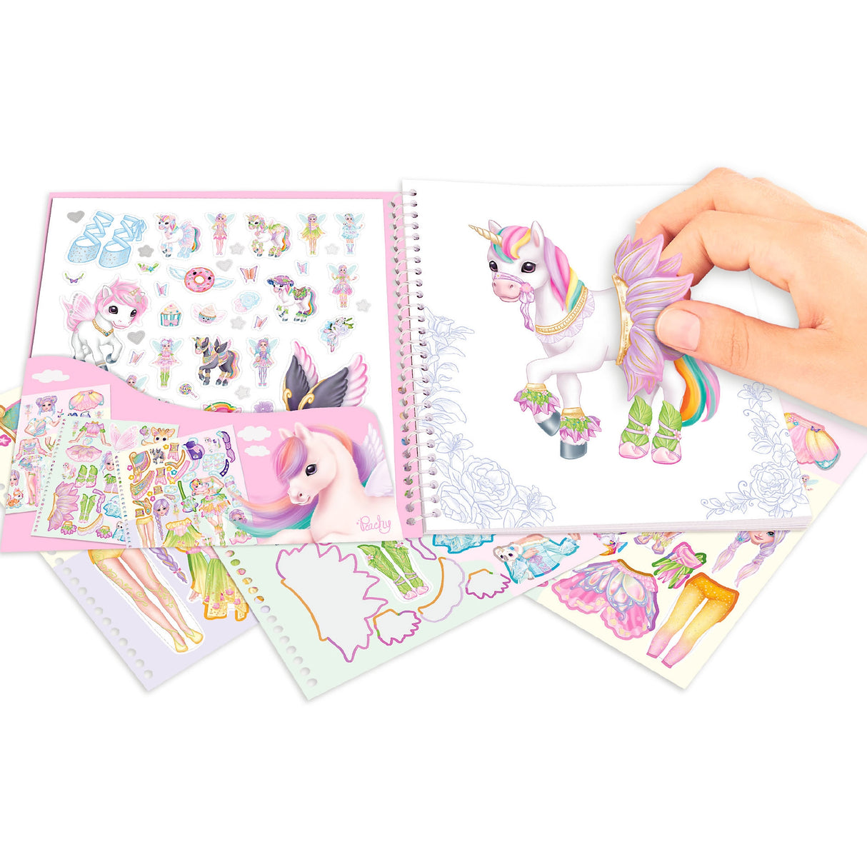 TOPModel Ylvi Dress Me Up Sticker Book - Magical Unicorn Fashion Fun by Depesche
