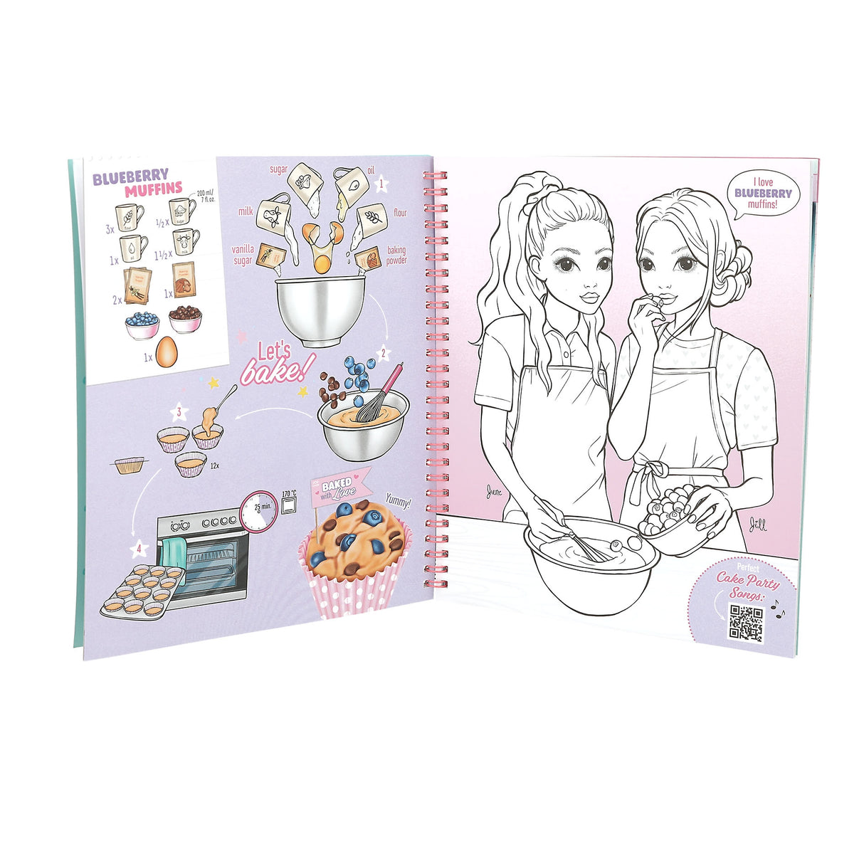 TOPModel Cake & Bake Coloring and Sticker Book by Depesche