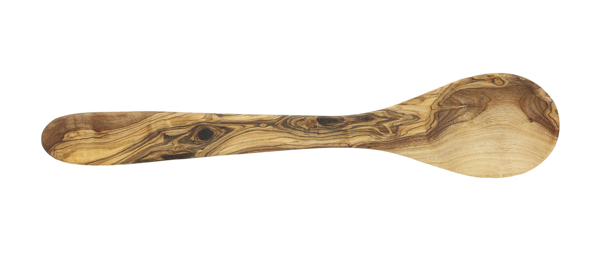 Olive Wood Mixing Spoon - Rustic Handmade 12 Inch