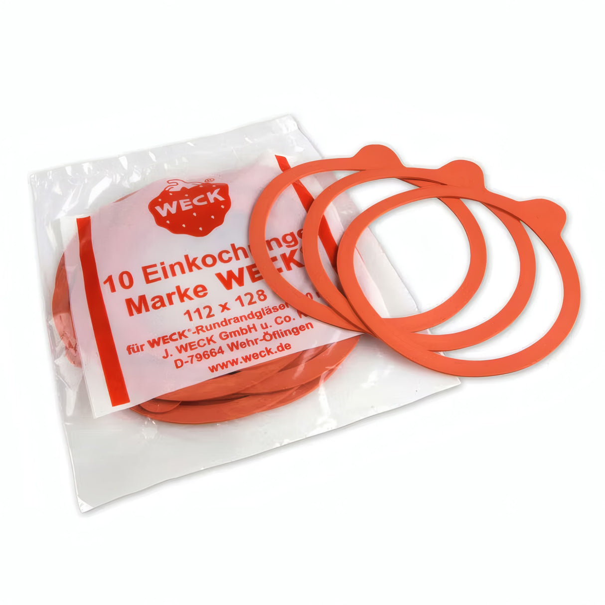 Weck Rubber Seals 10 Pack – Canning Rings for RR60, RR80, RR100, RR120 Jars
