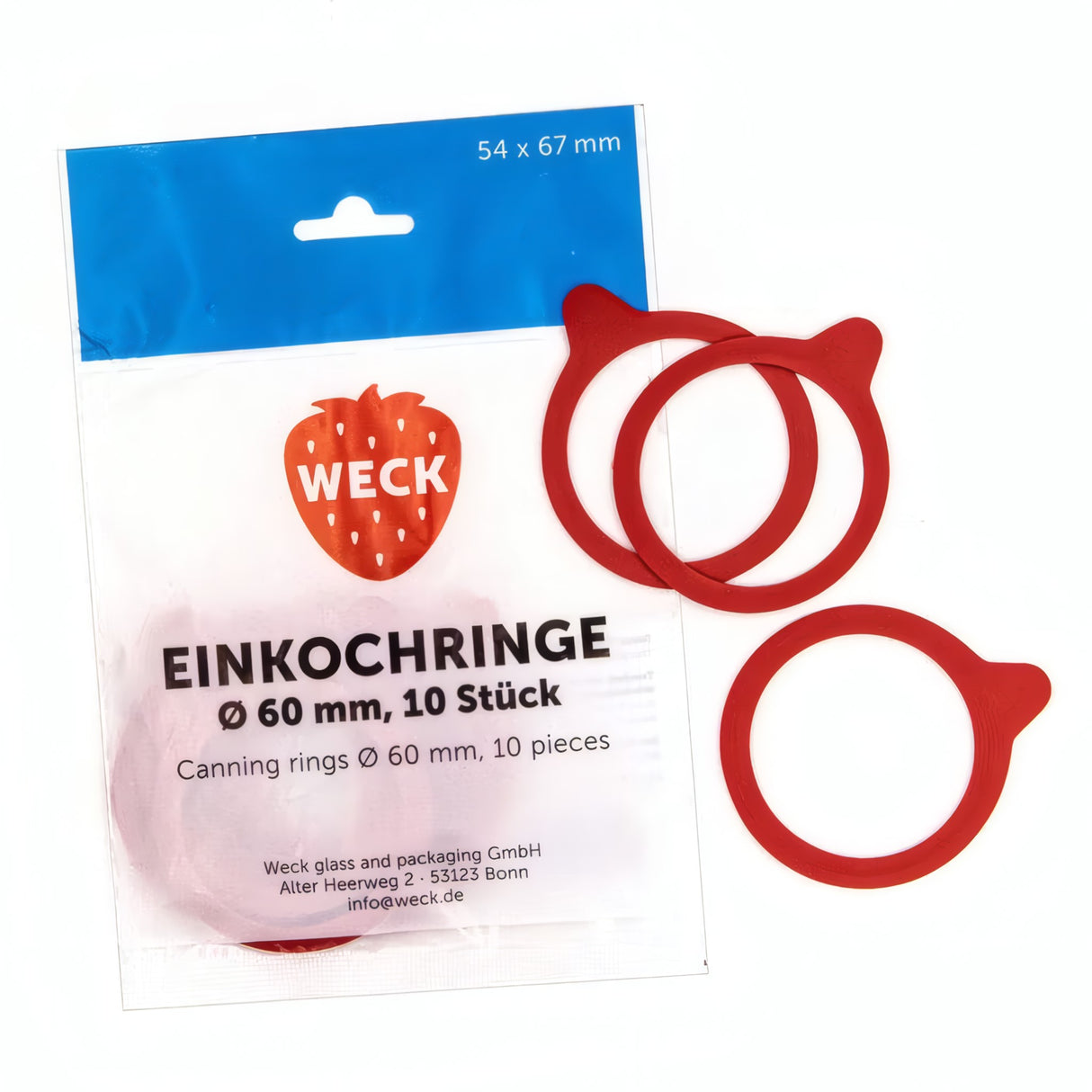 Weck Rubber Seals 10 Pack – Canning Rings for RR60, RR80, RR100, RR120 Jars