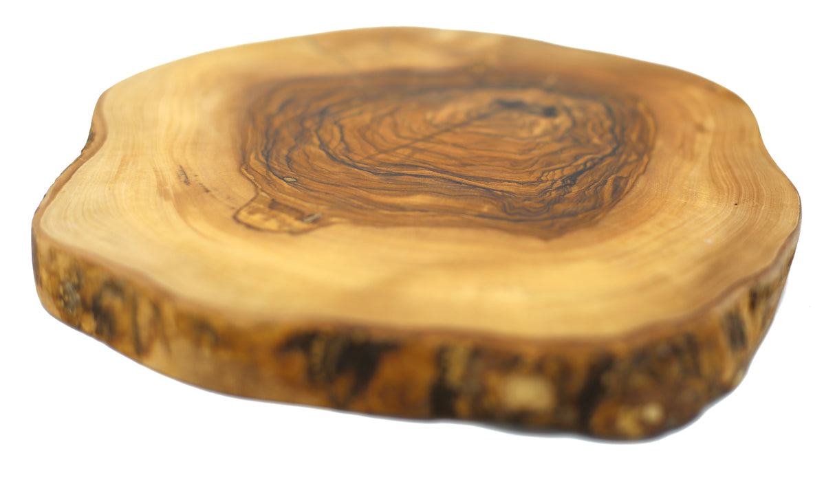 Oval Olive Tree Trivet or Small Cutting Board - Rustic 8 Inch