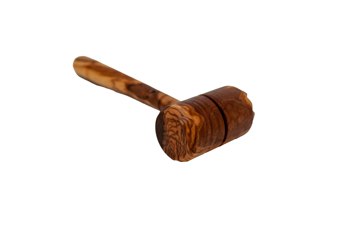 Olive Wood Meat Tenderizer Mallet - Solid Olive Wood 10 Inch, 0.5 lb.