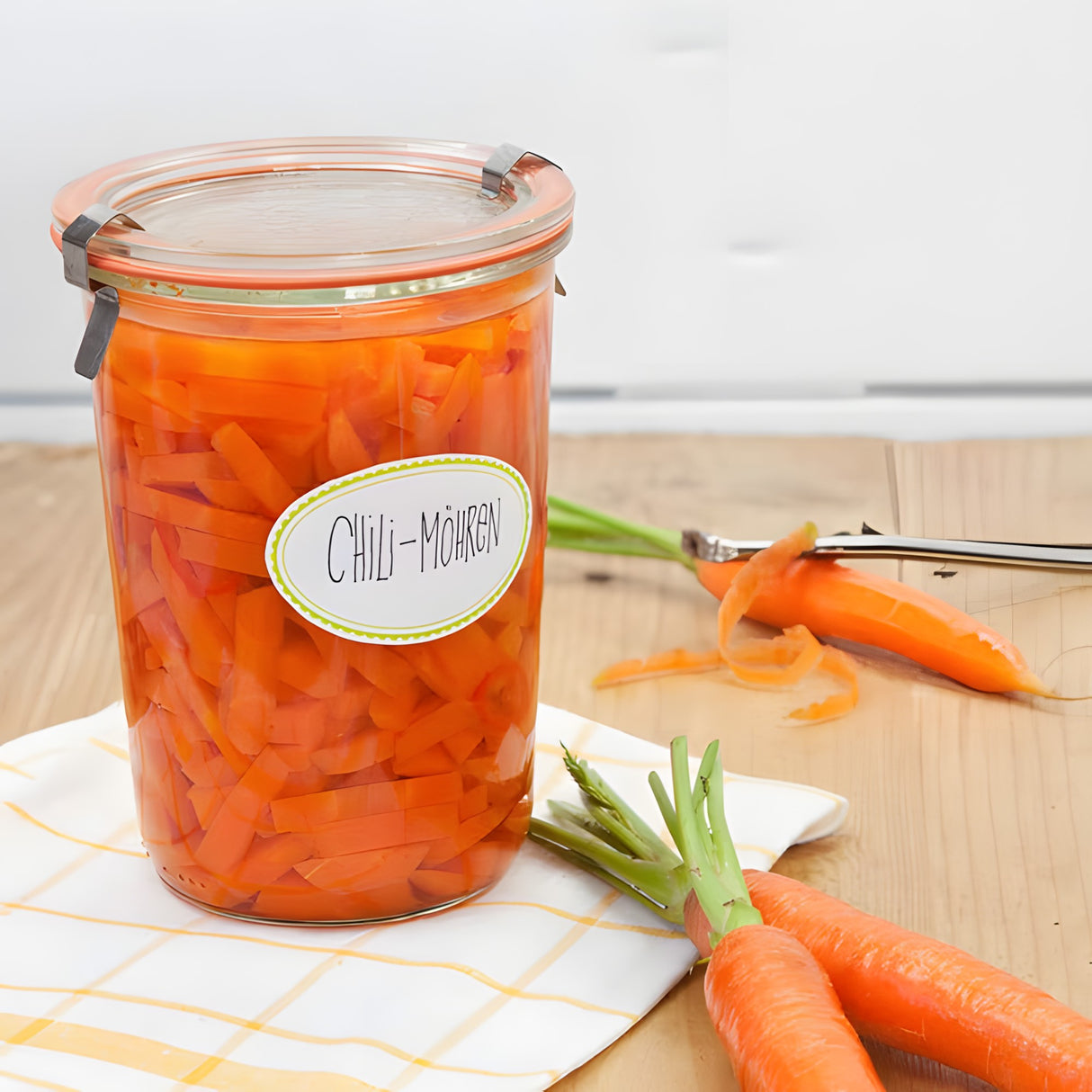 Weck 743 Canning Jar 29 oz – Large Glass for Batch Cooking and Fermentation