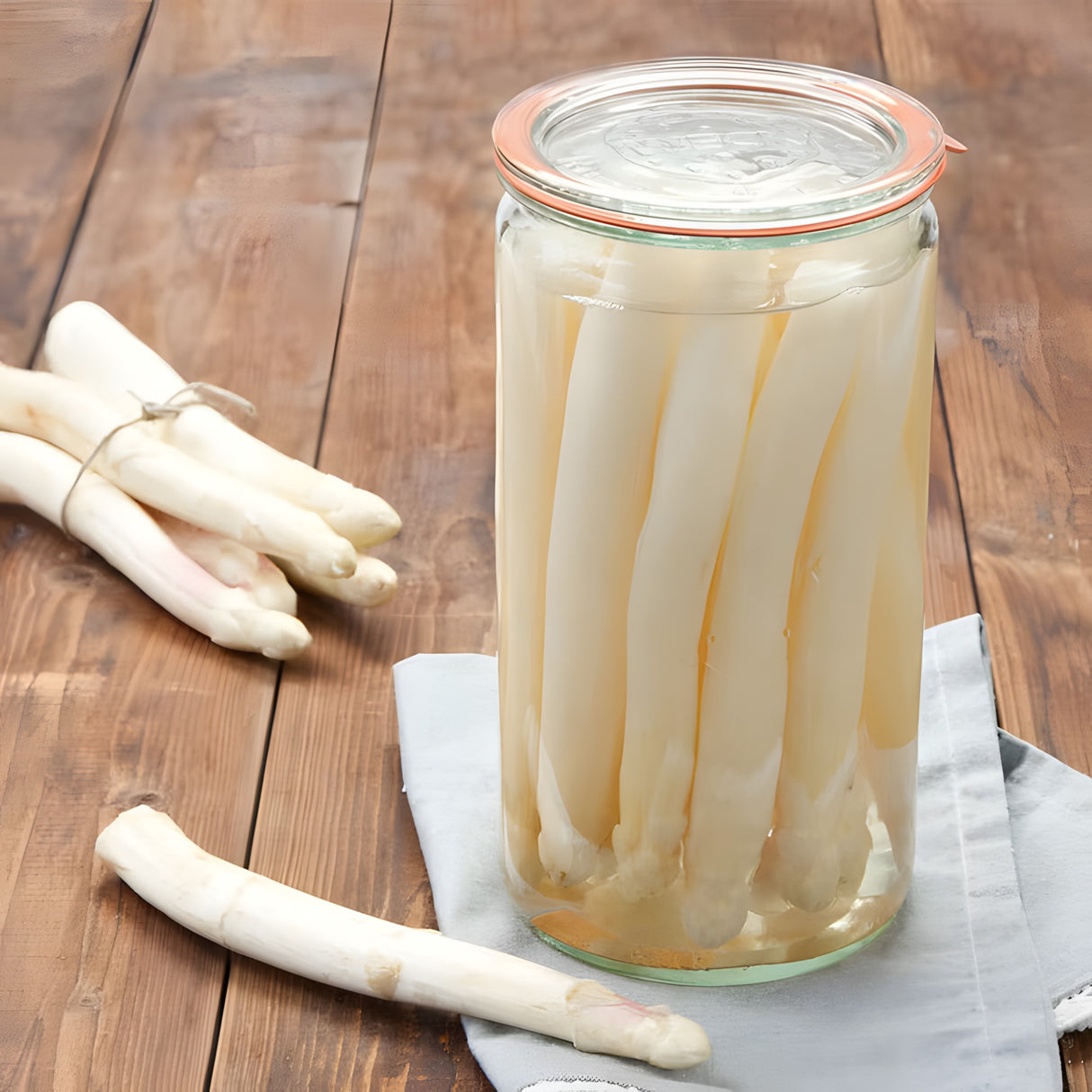 Weck 974 Cylindrical Canning Jar 53 oz - Extra-Large Glass for Pickling and Bulk Storage