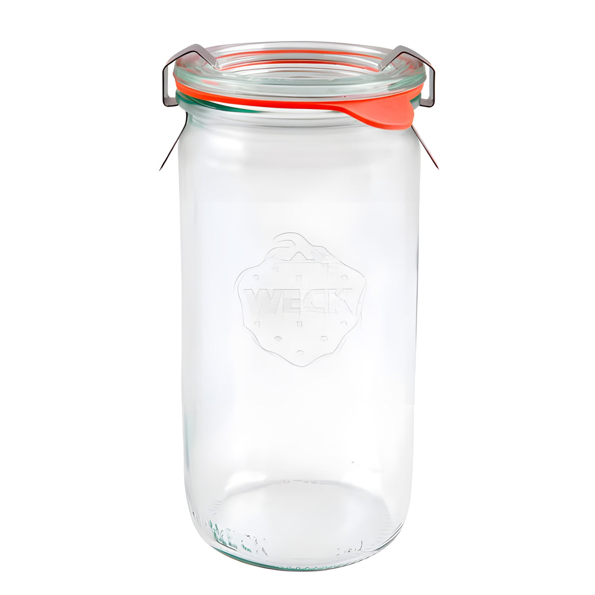 Weck 975 Cylindrical Canning Jar 11.5 oz – Tall Glass for Preserves and Cocktails