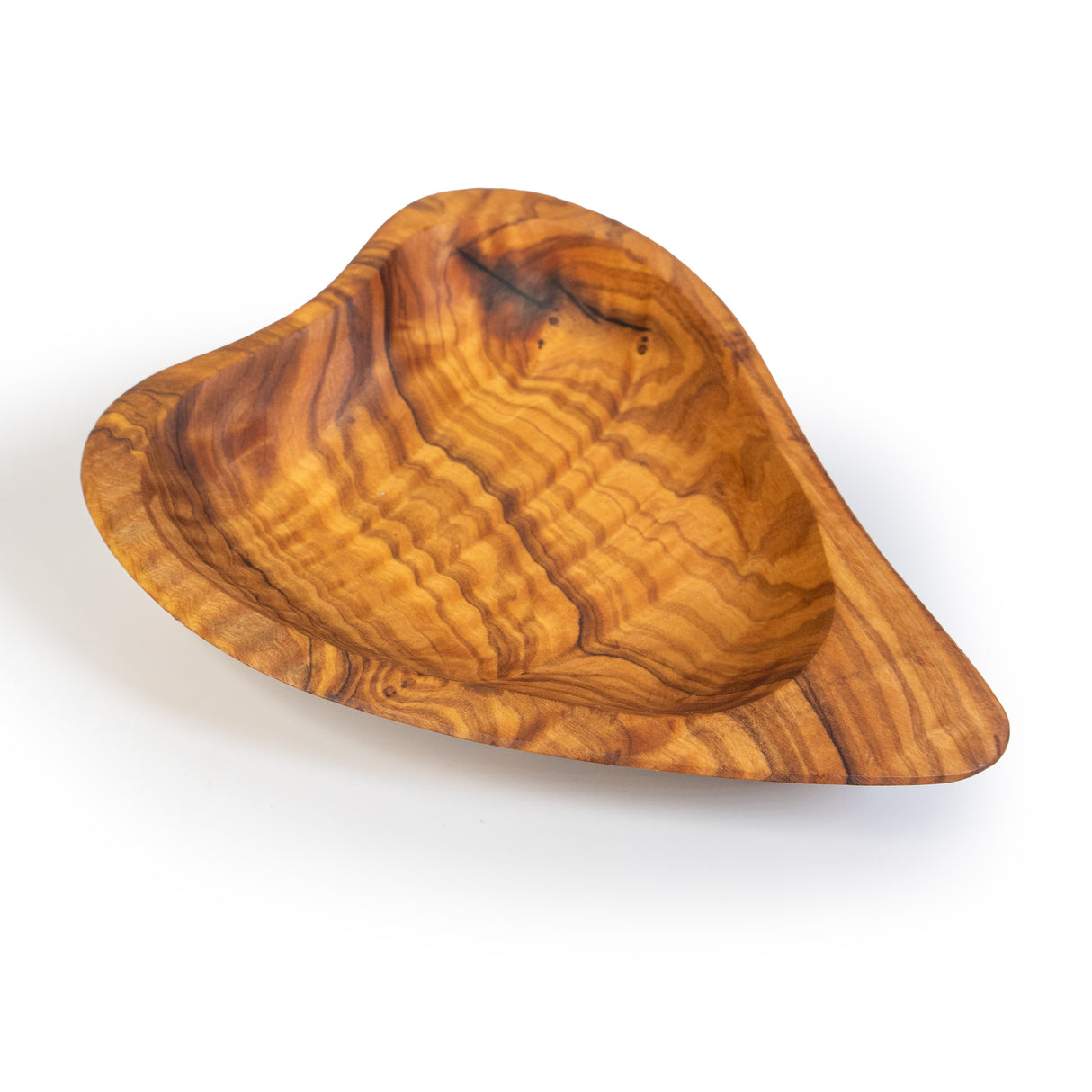 Olive Wood Heart Shaped Bowl