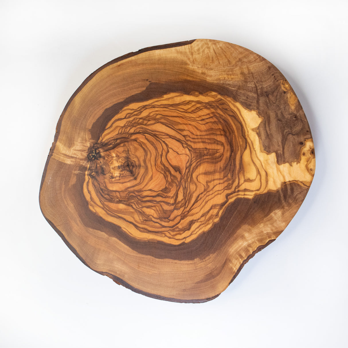 Oval Olive Tree Trivet or Small Cutting Board - Rustic 8 Inch