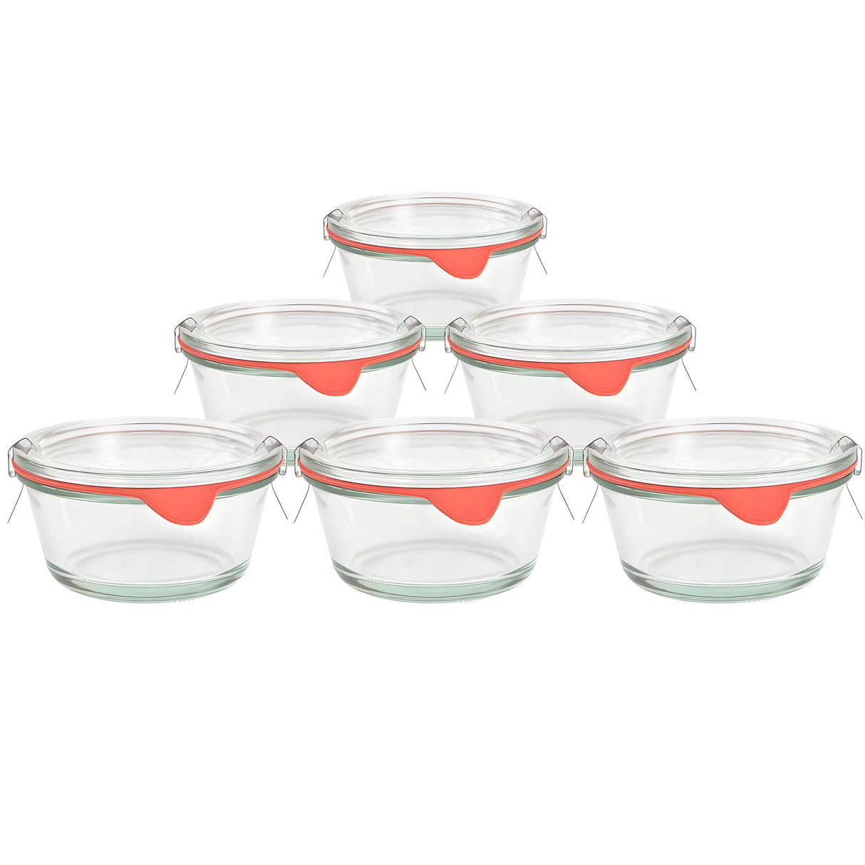 Weck 565 Gourmet Canning Bowl 16 oz – Short Glass for Salads and Side Dishes