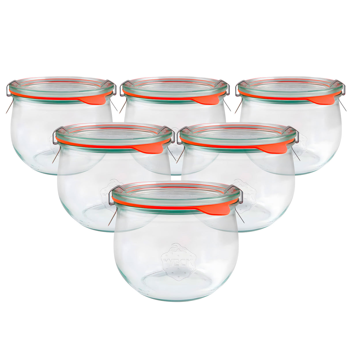 Weck 744 Canning Jar 20 oz – Round Glass for Soups and Sourdough