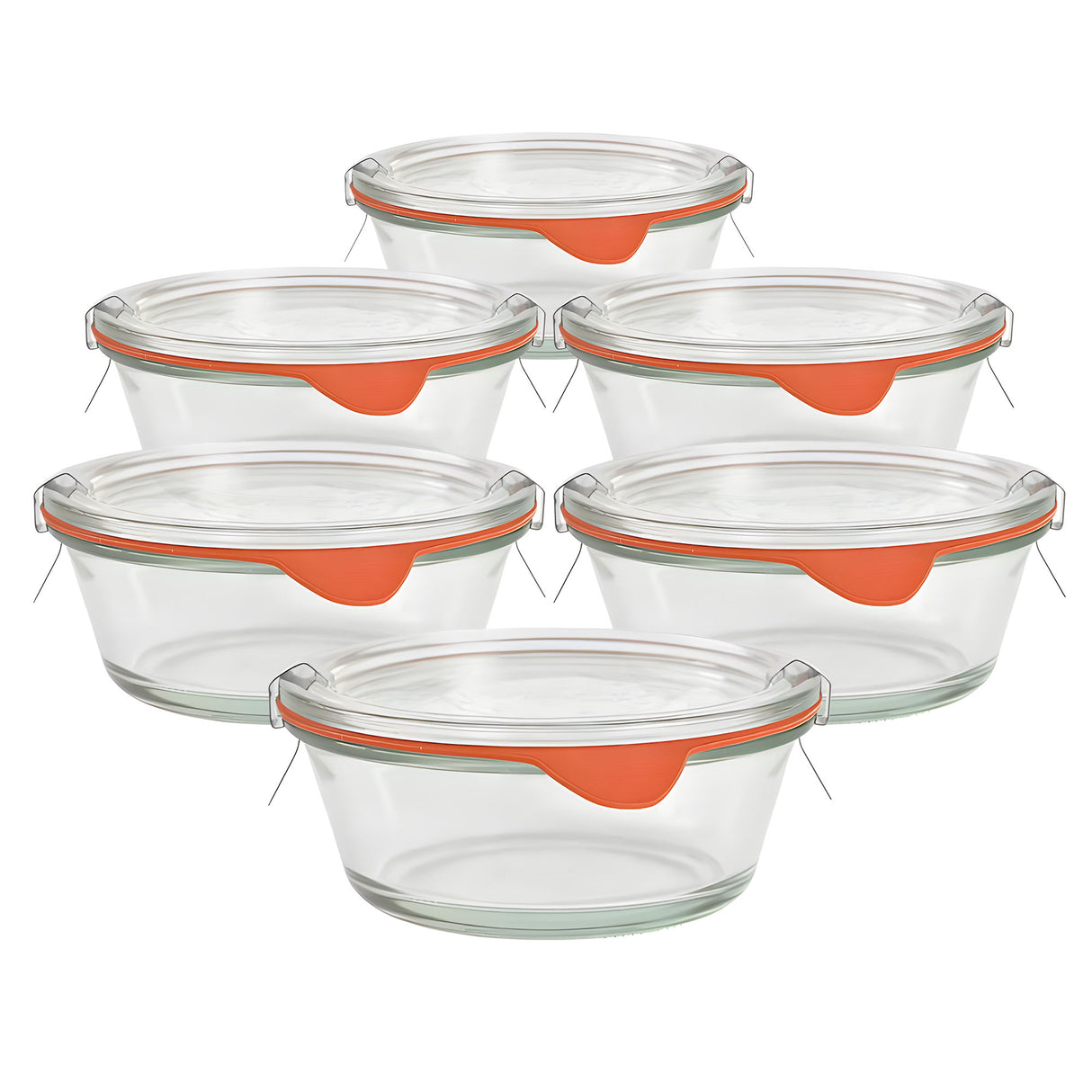 Weck 750 Gourmet Canning Bowl 10 oz – Elegant Dish for Desserts and Oven Meals