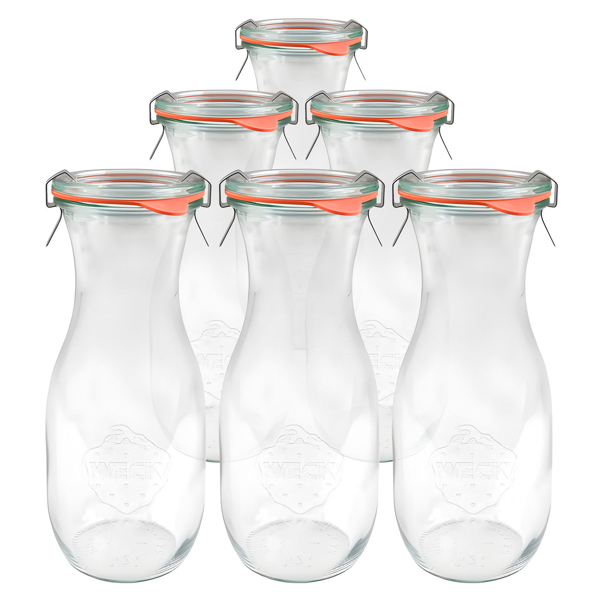 Weck 764 Juice Jar 18 oz – Elegant Glass for Infused Oils and Homemade Gifts