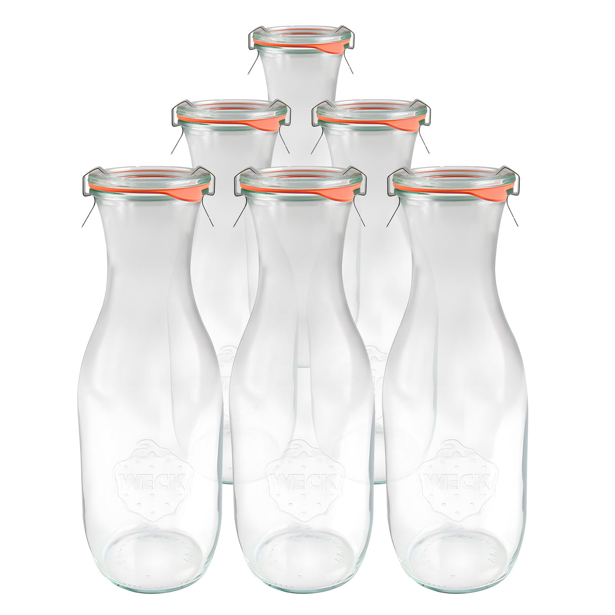 Weck 766 Juice Canning Jar 36 oz – Elegant Bottle for Infused Water and Juices