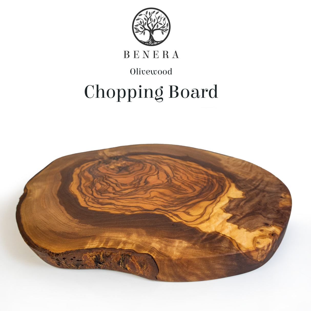 Oval Olive Tree Trivet or Small Cutting Board - Rustic 8 Inch