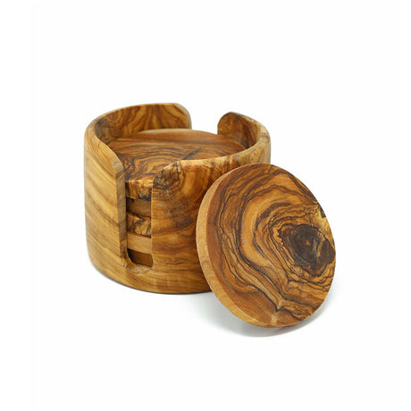 Rustic Olive Wood Coasters