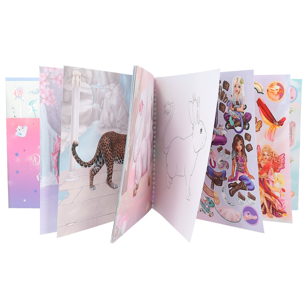 Model Sticker Book TOPModel Fantasy Friends ICEWORLD – Coloring & Sticker Book by Depesch ...