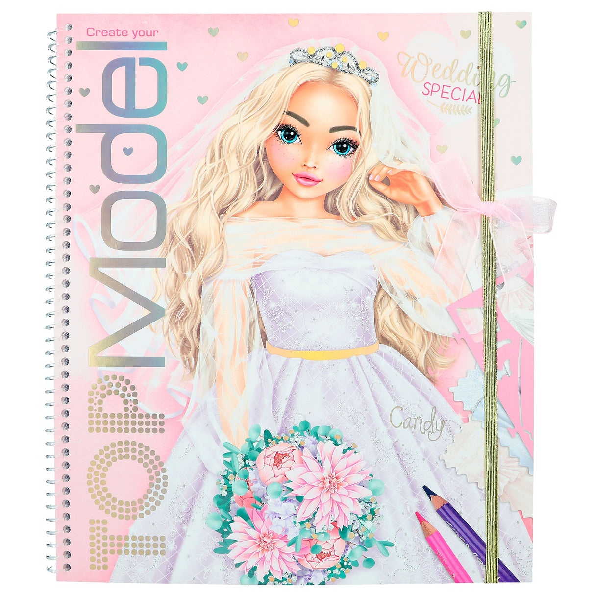 TOPModel Wedding Fashion Coloring Book - Design Dream Dresses & Accessories