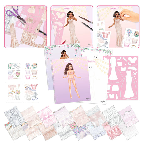 TOPModel Wedding Fashion Coloring Book - Design Dream Dresses & Accessories