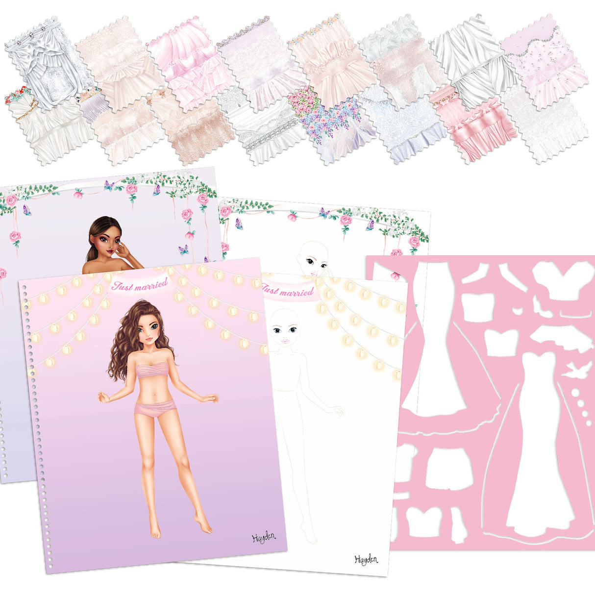 TOPModel Wedding Fashion Coloring Book - Design Dream Dresses & Accessories