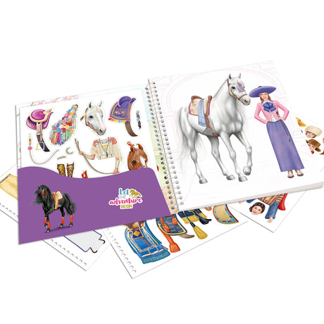 Miss Melody Dress Me Up Around the World – Horse & Rider Sticker Book