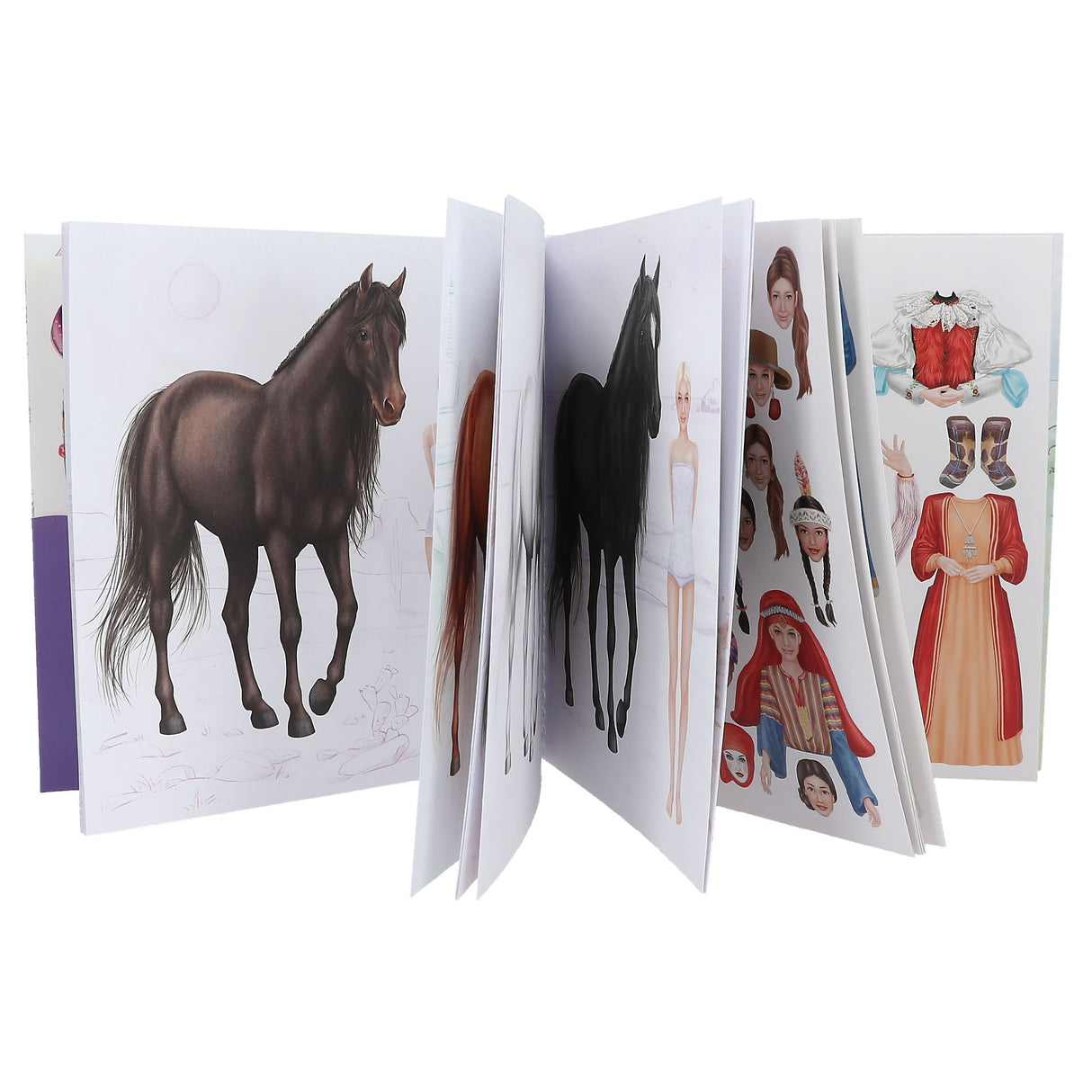 Miss Melody Dress Me Up Around the World – Horse & Rider Sticker Book