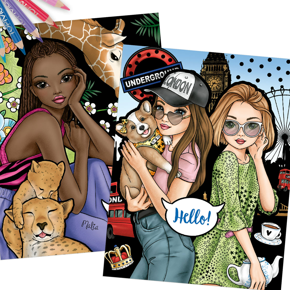 TOPModel Coloring Book “Friends Around the World” by Depesche