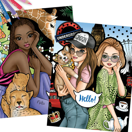 TOPModel Coloring Book “Friends Around the World” by Depesche