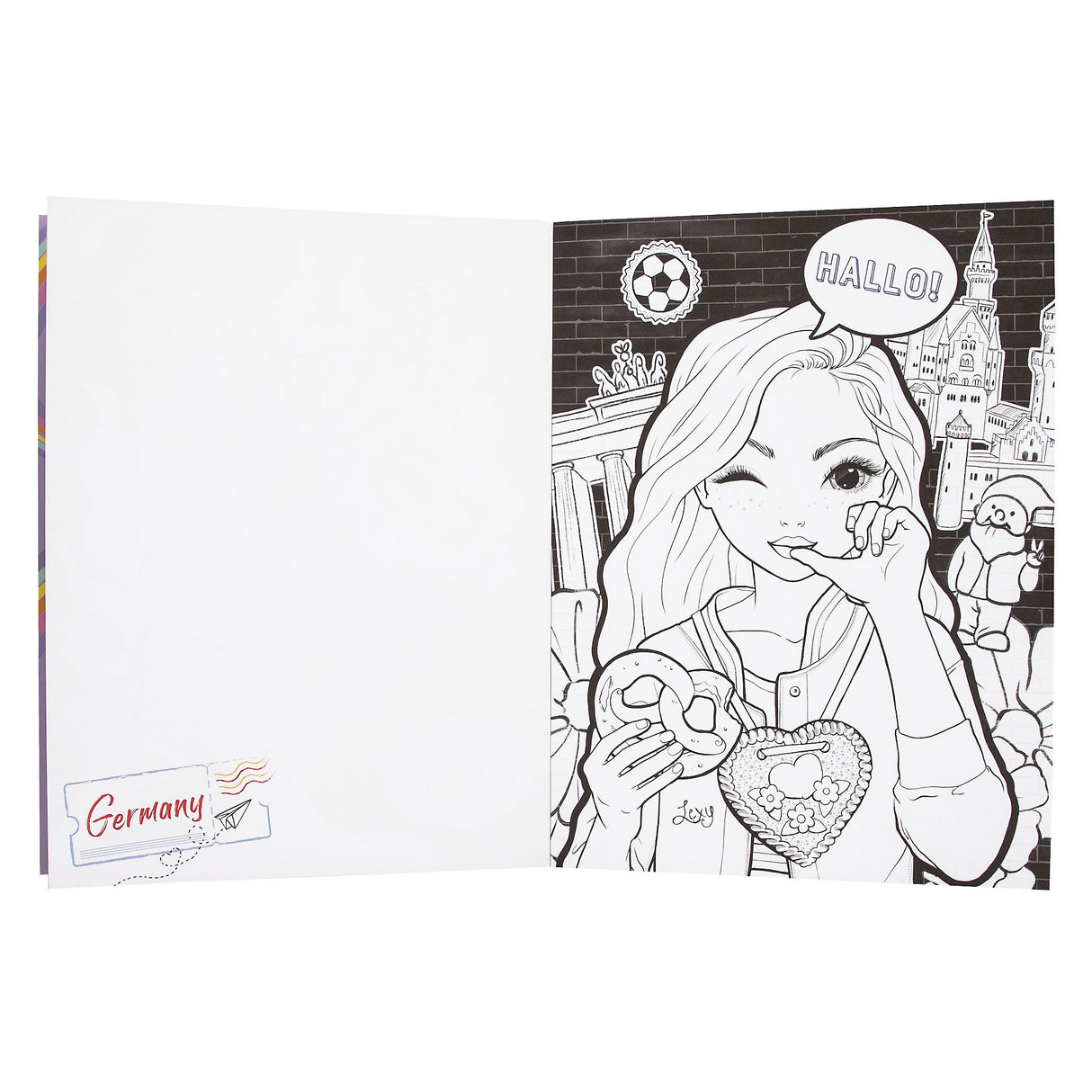 TOPModel Coloring Book “Friends Around the World” by Depesche