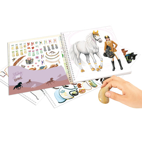 Miss Melody Dress Me Up – Horse & Rider Sticker Book by Depesche