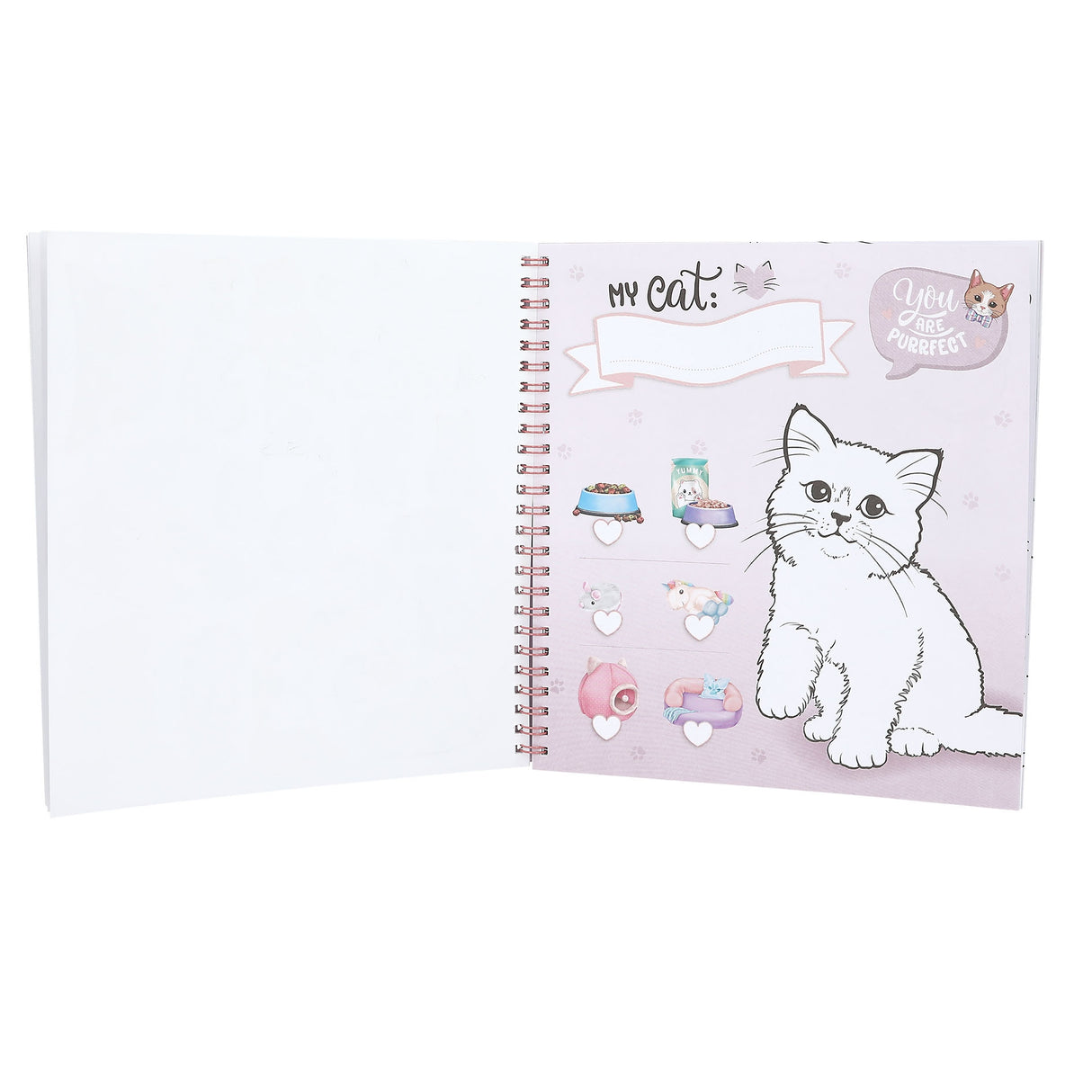 TOPModel Kitty Coloring & Sticker Book – 47 Pages + 5 Sticker Sheets by Depesche