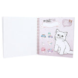 TOPModel Kitty Coloring & Sticker Book – 47 Pages + 5 Sticker Sheets by Depesche
