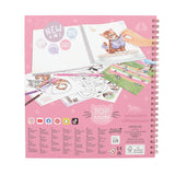 TOPModel Kitty Coloring & Sticker Book – 47 Pages + 5 Sticker Sheets by Depesche