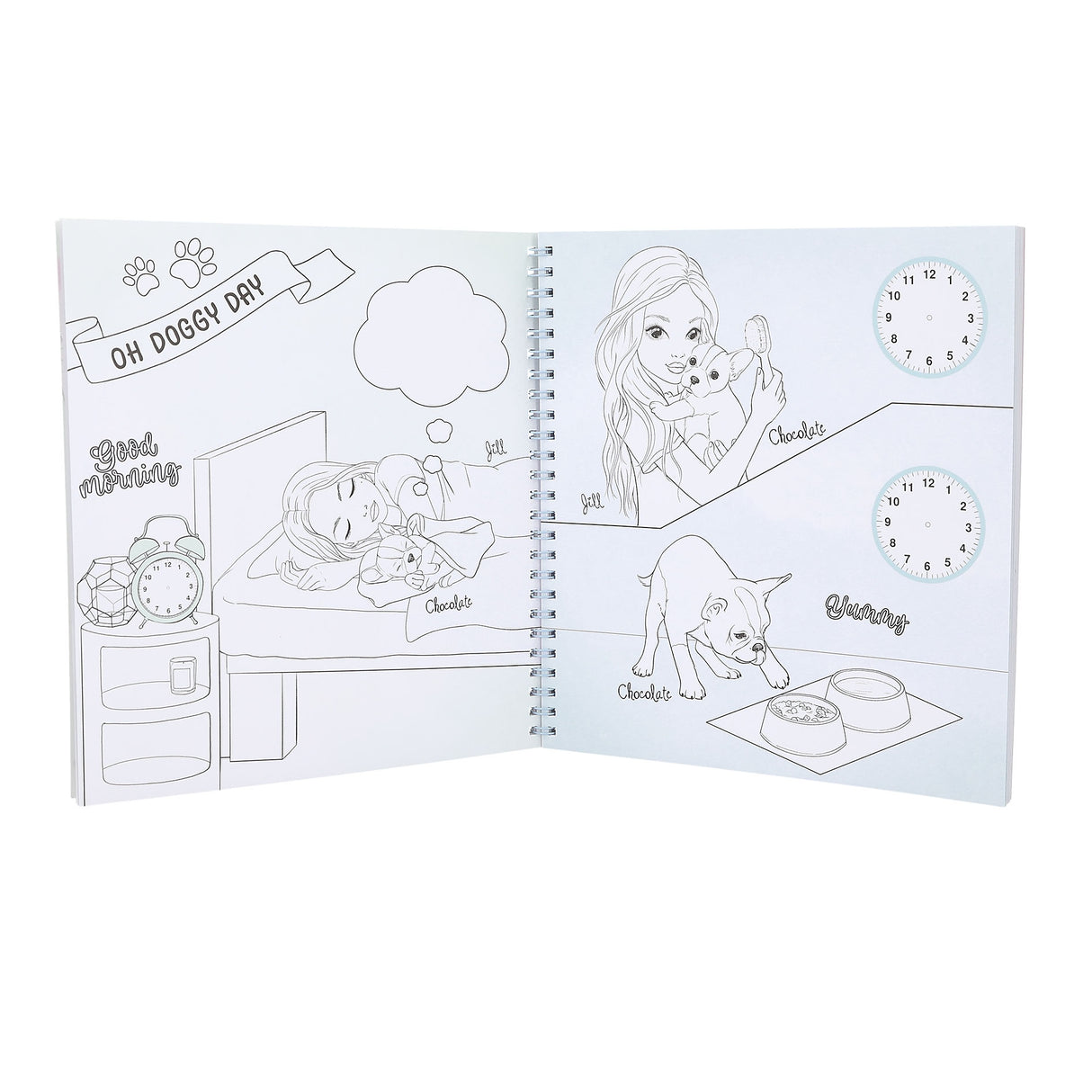 TOPModel Doggy Coloring & Sticker Book – 40+ Pages with 5 Sticker Sheets by Depesche