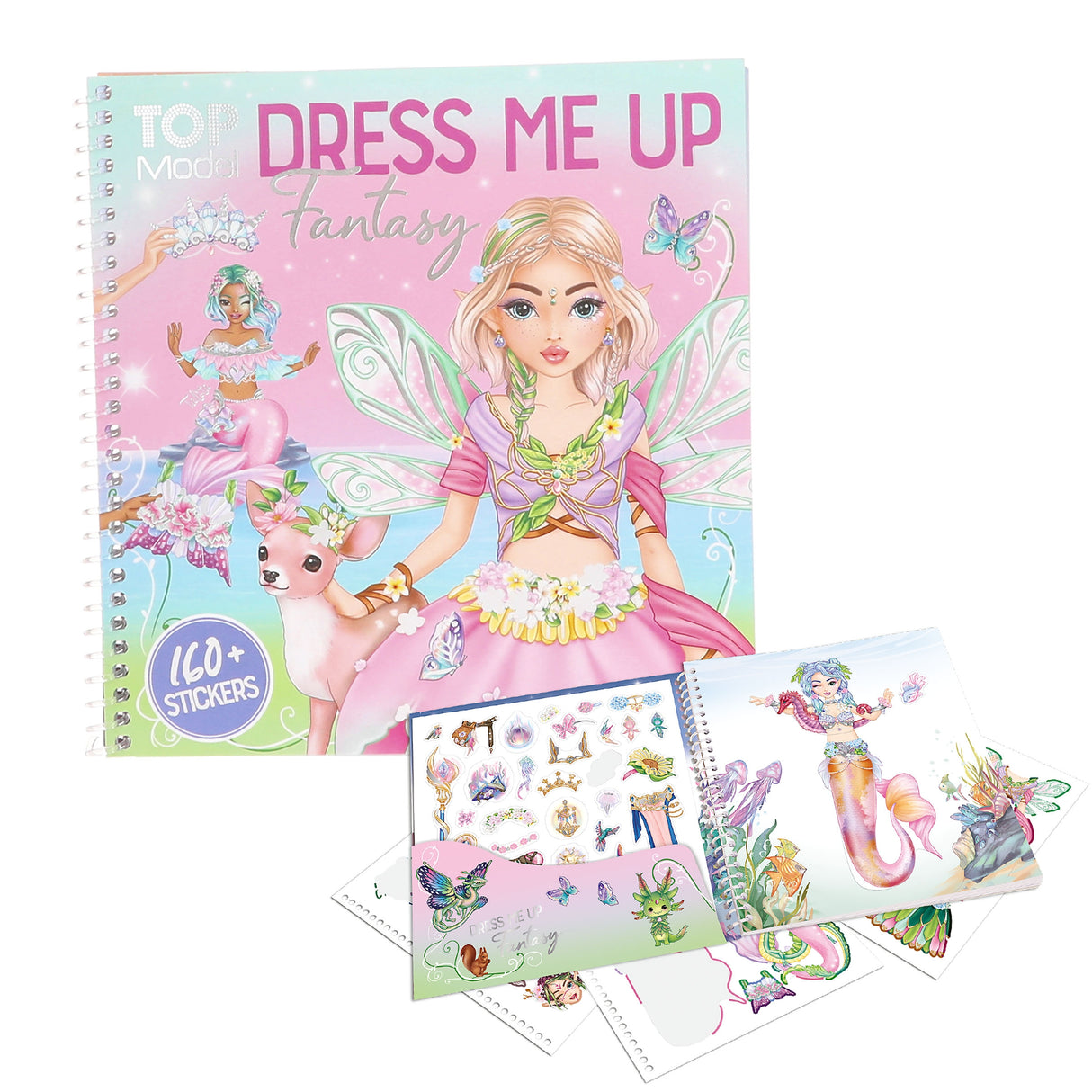 TOPModel Fantasy Dress-Up Sticker Book - 160+ Magical Stickers by Depesche