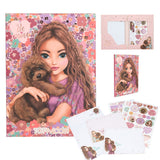 TOPModel FLORAL Stationery Set with Puppy - Writing Paper & Envelopes by Depesche