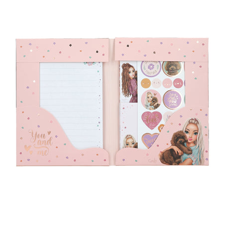 TOPModel FLORAL Stationery Set with Puppy - Writing Paper & Envelopes by Depesche