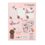 TOPModel FLORAL Stationery Set with Puppy - Writing Paper & Envelopes by Depesche
