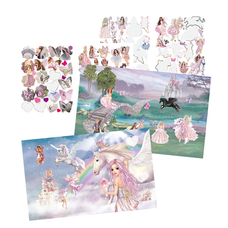 TOPModel Stickerworld VIVA VIOLET – Fantasy Sticker Book by Depesche