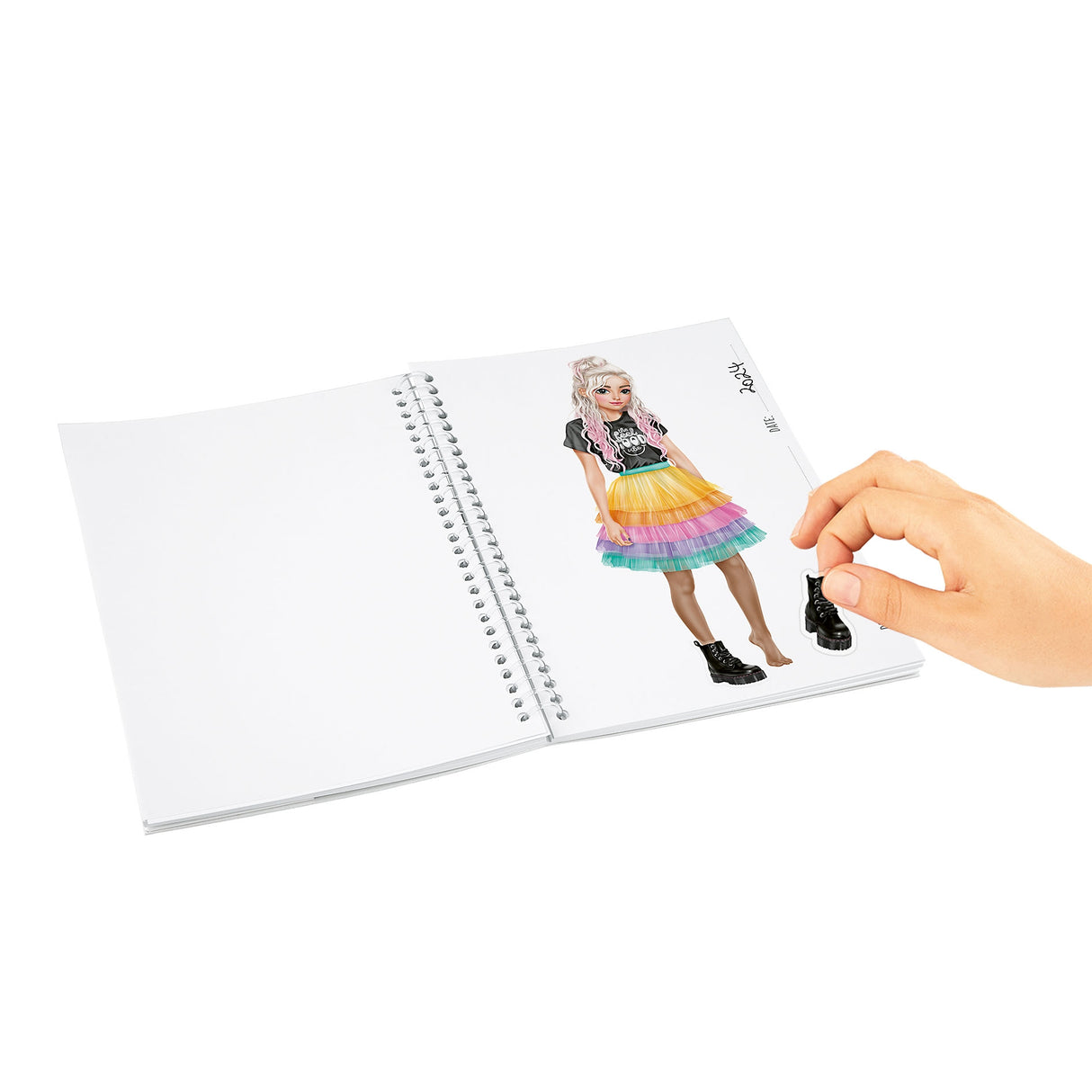 TOPModel Pocket Dress-Up Coloring Book - Compact Activity Kit by Depesche