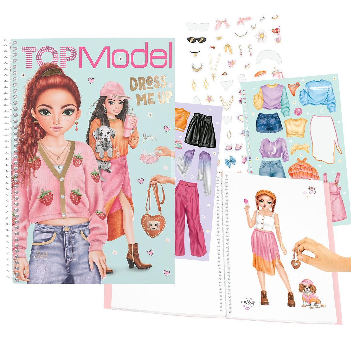 TOPModel Dress Me Up Book - Sticker Styling with Trendy Outfits