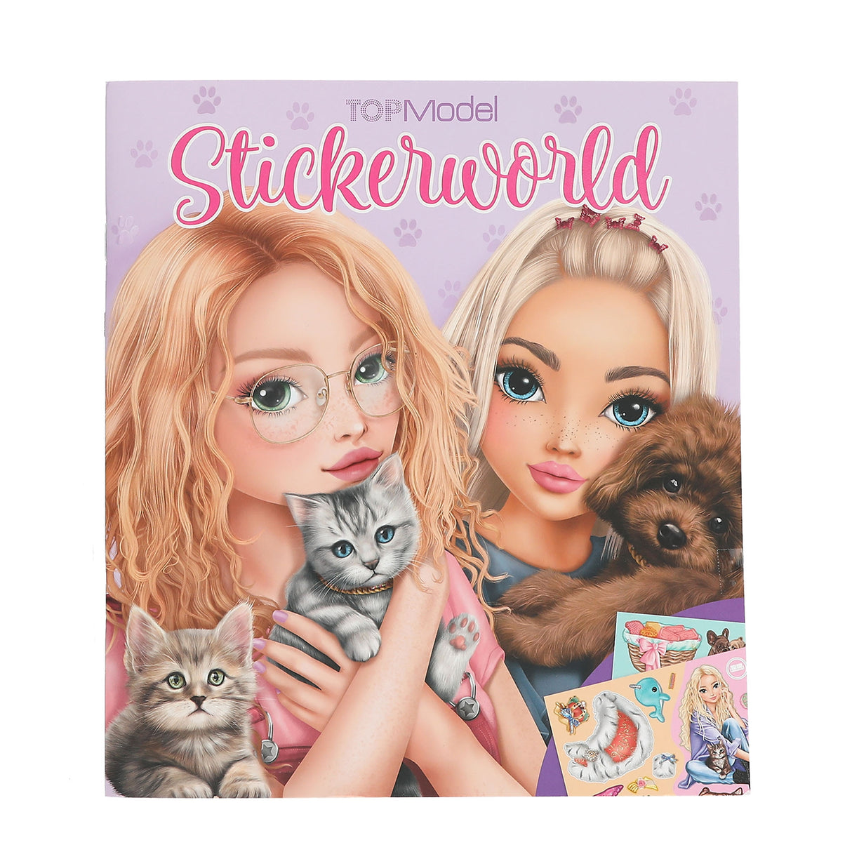 TOPModel Stickerworld Kitty and Doggy - Animal Sticker Book by Depesche