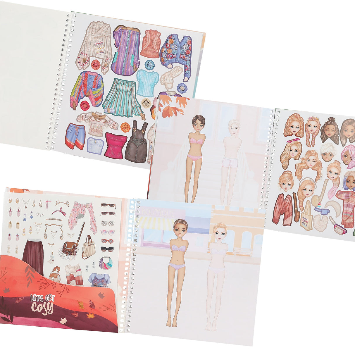 TOPModel Dress Me Up Sticker Book - Cozy Fall Outfits by Depesche