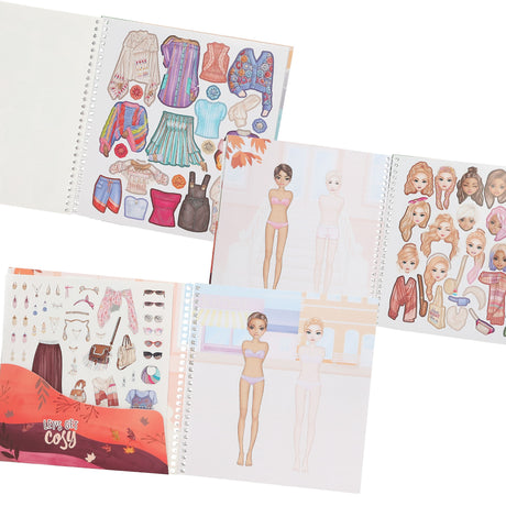 TOPModel Dress Me Up Sticker Book - Cozy Fall Outfits by Depesche