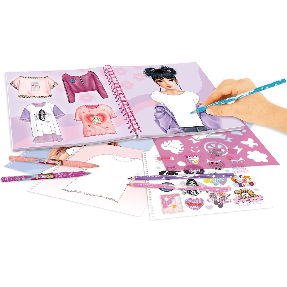 TOPModel T-Shirt Designer – Create & Style Activity Book by Depesche