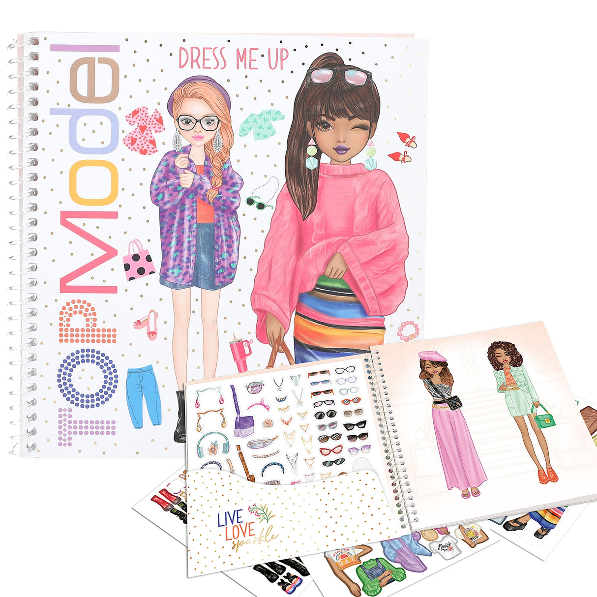 TOPModel Fashion Sticker Book by Depesche - Creative Dress-Up Fun