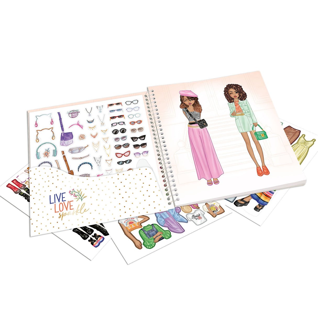 TOPModel Fashion Sticker Book by Depesche - Creative Dress-Up Fun