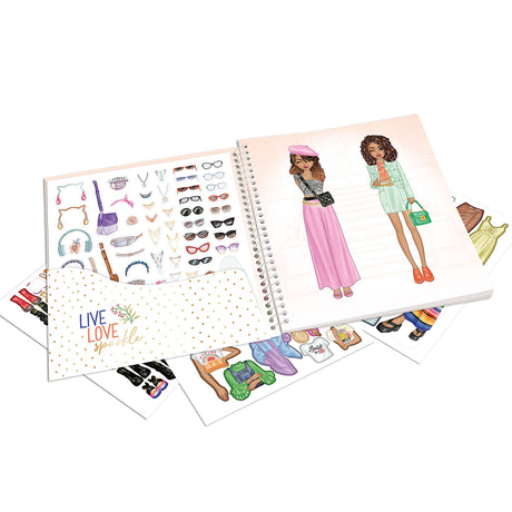 TOPModel Fashion Sticker Book by Depesche - Creative Dress-Up Fun